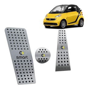 Pedaleira + Descanso Smart Fortwo 2009 Até 2019 Preto