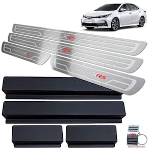 Soleiras Toyota Corolla Xrs 2014 A 2019 Prata Baixo Relevo