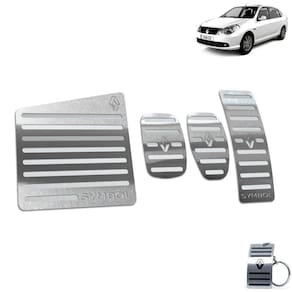Descanso + Pedaleira Manual Renault Symbol 2009 a 2013 Prata