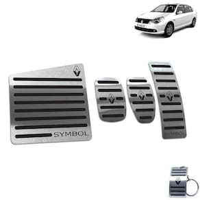 Descanso + Pedaleira Manual Renault Symbol 2009 a 2013 Preto