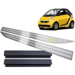 Soleira Smart Fortwo 2009 Até 2019 Prata Alto Relevo