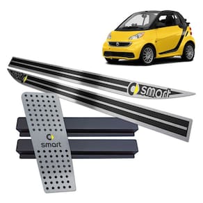 Descanso + Soleira Smart Fortwo Preto Alto Relevo