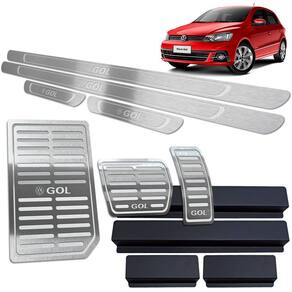 Soleira Pedaleira Descanso Gol G6 G7 12 A 20 Auto Prata BR