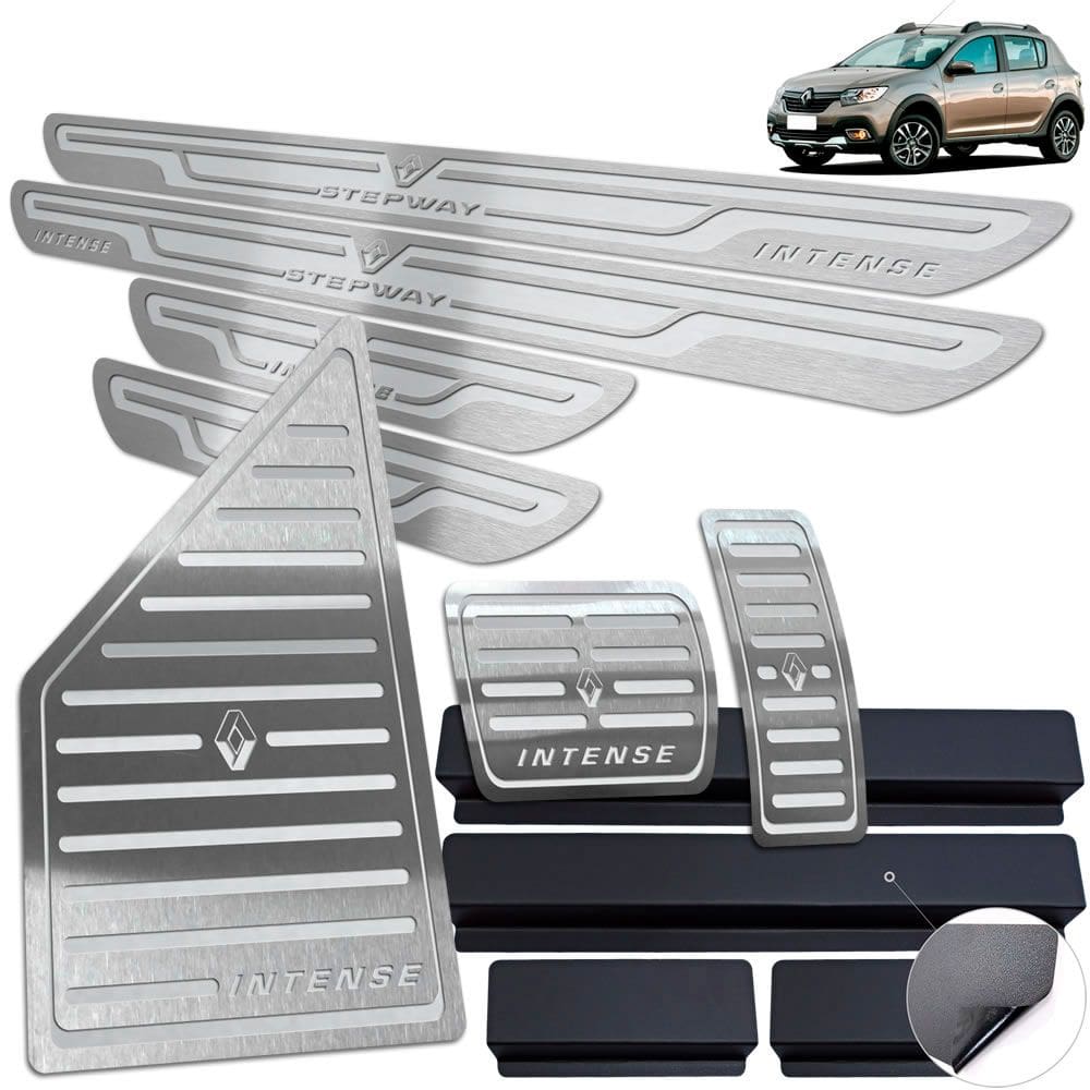 Descanso Pedaleira Soleira Sandero Stepway Intense Prata