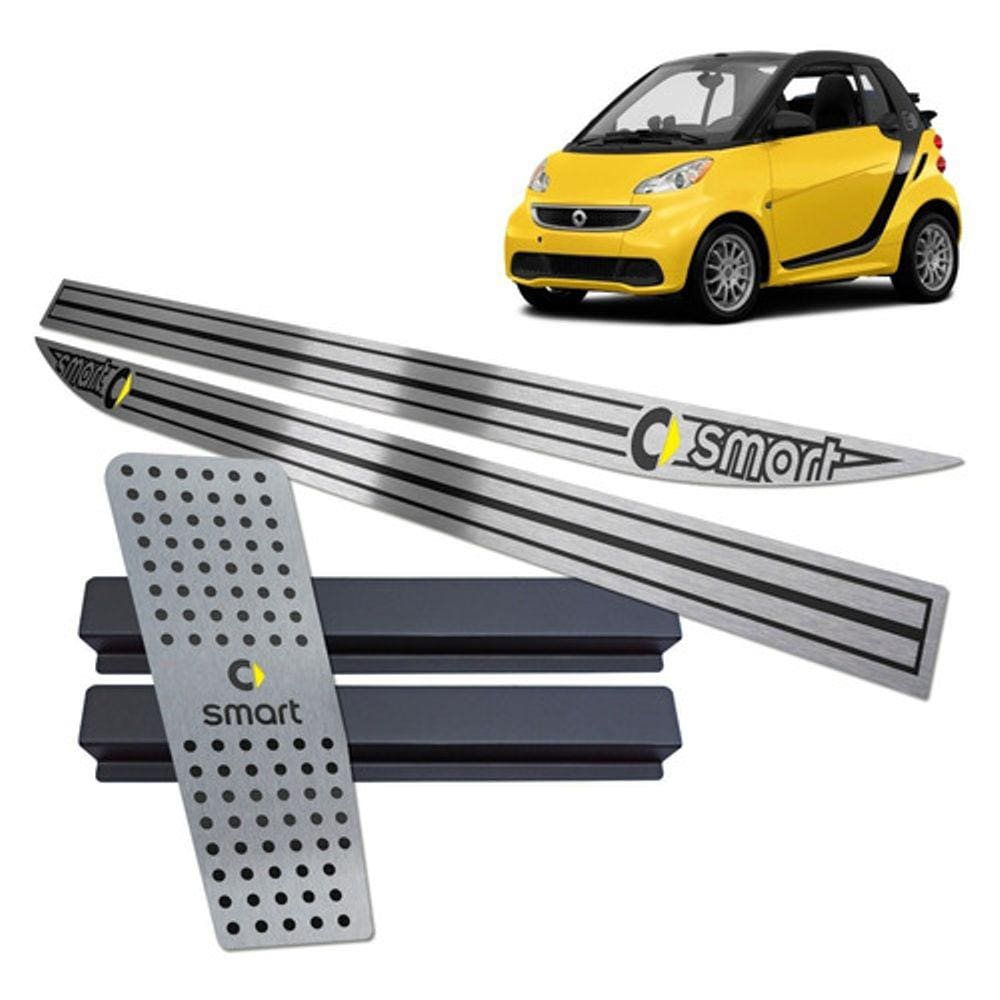 Descanso + Soleira Smart Fortwo Preto Baixo Relevo