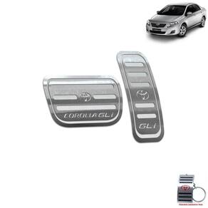 Pedaleira Automático Toyota Corolla Gli 2003 A 2013 Prata