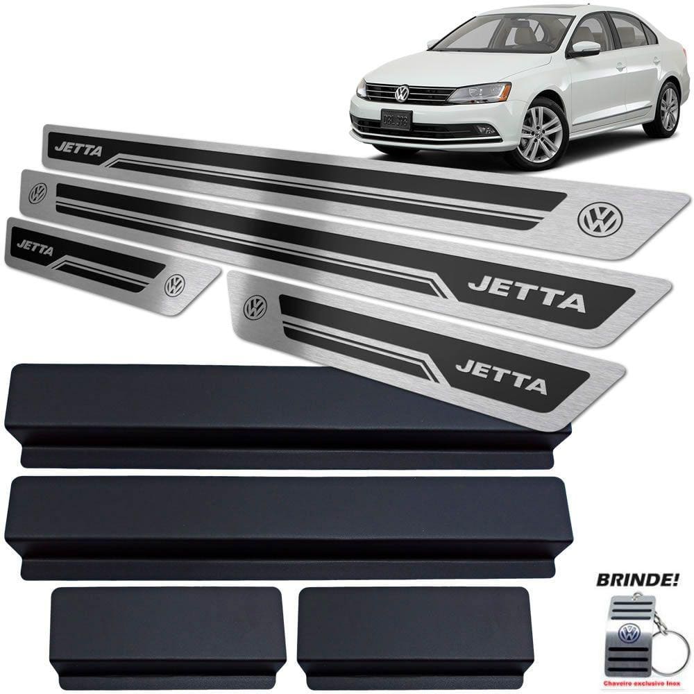 Soleiras Preto Alto Relevo Volkswagen Jetta 2011 a 2018