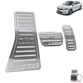 Descanso + Pedaleira Toyota Corolla Altis 2003 A 2013 Prata
