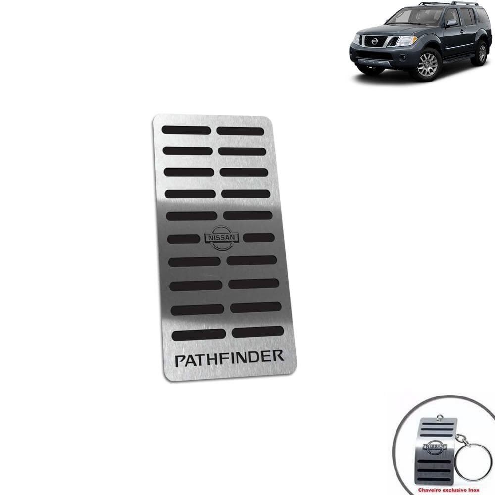 Descanso De Pé Aço Inox Nissan Pathfinder 2006 A 2009 Preto