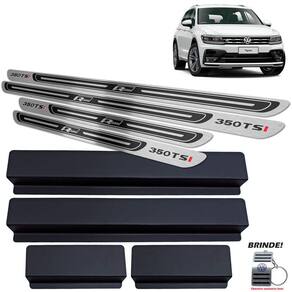 Soleira Preto Auto Relevo Tiguan 350 Tsi R-line 2018 A 2020