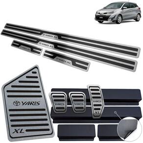 Descanso Pedaleira Manual Soleira Yaris XL 2019-2022 Preto