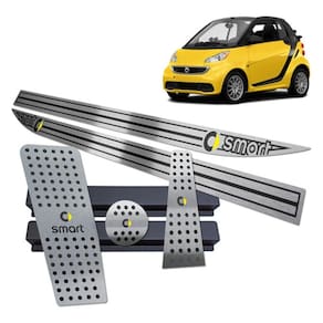 Soleira Pedaleira Descanso Smart Fortwo 2009 Até 2019 Preto