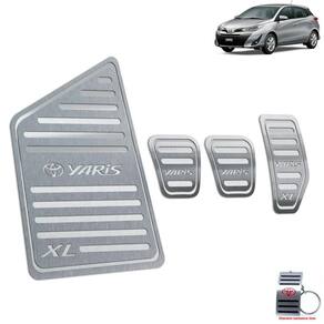 Descanso + Pedaleira Manual Yaris XL 2019-2022 Prata