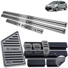 Pedaleira Manual Soleira Descanso Preto Yaris XL 2019-2022