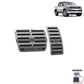 Pedaleira Volkswagen Amarok Highline 2016 a 2020 Preto