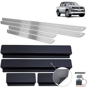Soleira Amarok Highline 2016 A 2020 Prata Baixo Relevo