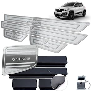 Soleira + Descanso De Pé Kwid Outsider Prata Alto Relevo