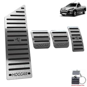 Pedaleira + Descanso Peugeot Hoggar Manual 2010 A 2014 Preto