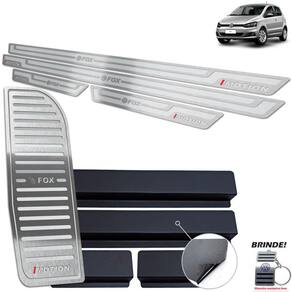 Soleira + Descanso Fox I-Motion 2015 2020 Prata Alto Relevo
