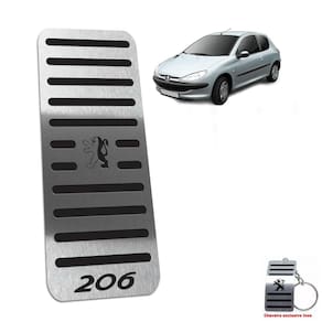 Descanso Em Inox Peugeot 206 1998/2010 Preto