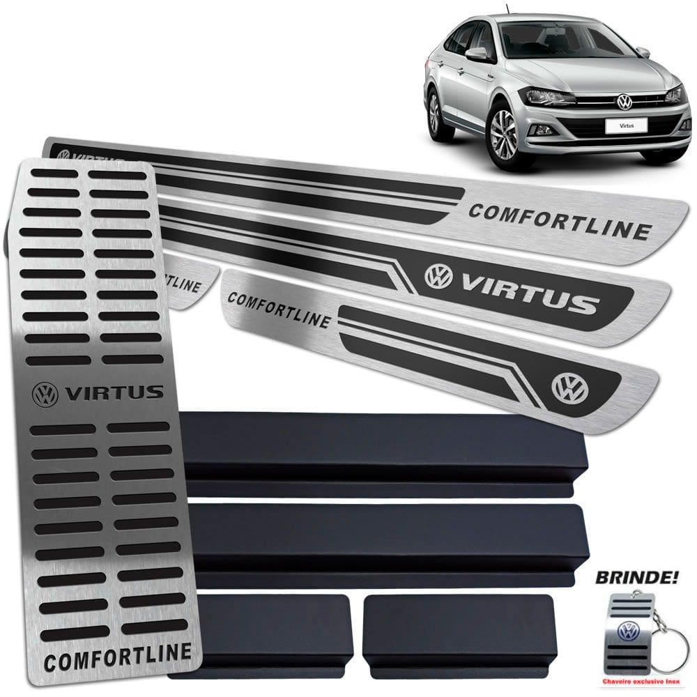 Descanso + Soleira Preto AR Virtus Comfortline 2018 a 2020