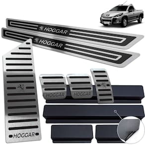 Descanso Pedaleira Soleira Peugeot Hoggar 2010 A 2014 Preto