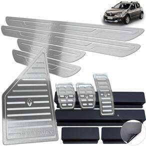 Pedaleira Manual Soleira Descanso Prata Stepway 2020 2021