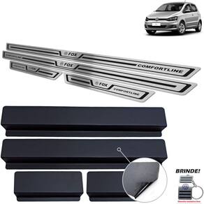 Soleira Fox Comfortline 2014 a 2020 Preto Baixo Relevo