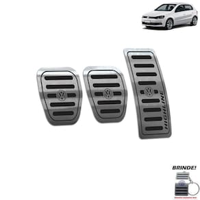 Pedaleira Manual Volkswagen Gol Highline G6 G7 Preto