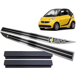 Soleira Smart Fortwo 2009 Até 2019 Preto Alto Relevo