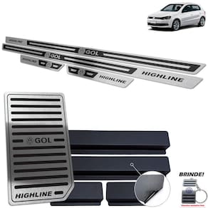 Descanso + Soleira Preto Alto Relevo Gol Highline G6 G7