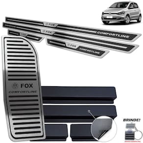 Soleira Descanso Fox Comfortline 2014 2020 Preto Alto Relevo