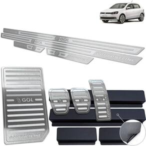 Descanso Pedaleira Soleira Gol Comfortline G6 G7 Prata