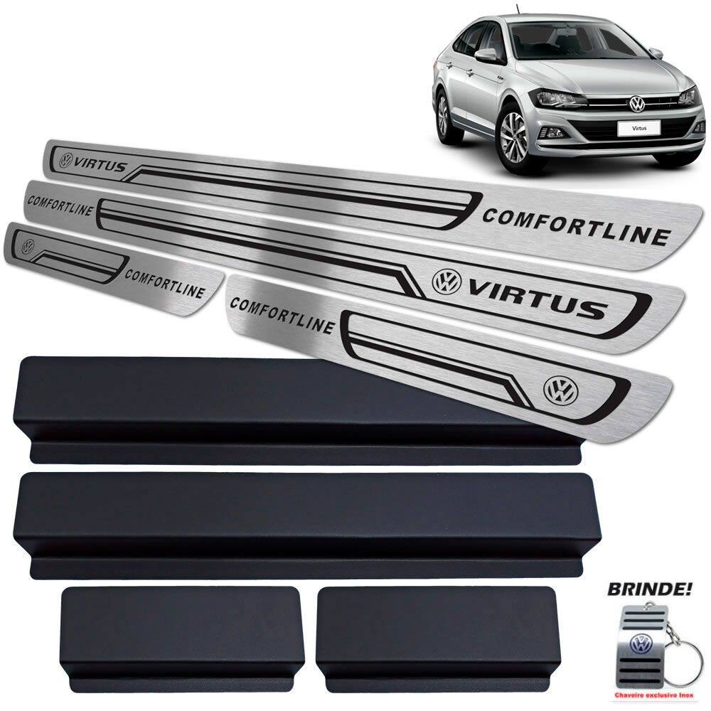 Soleiras Preto Baixo Relevo Virtus Comfortline 2018 a 2020