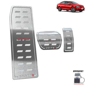 Descanso + Pedaleiras Automático prata Virtus Gts 250 Tsi