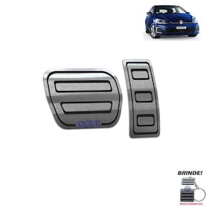 Pedaleira Automático Volkswagen Golf Gte 2015 A 2020 Preto