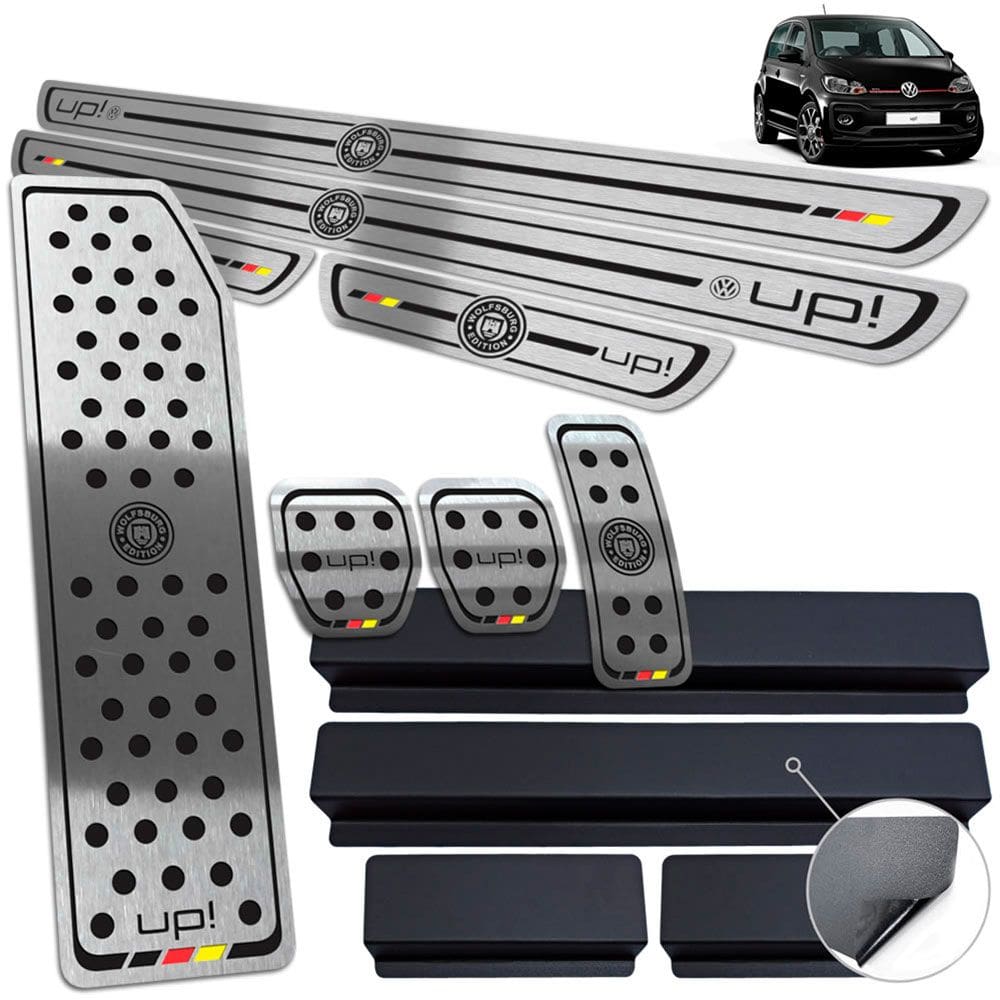 Pedaleira Manual Soleira Descanso Preto Up Wolfsburg