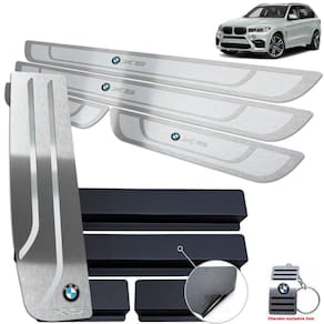 Descanso + Soleira Bmw X5 2015 A 2021 Prata Alto Relevo