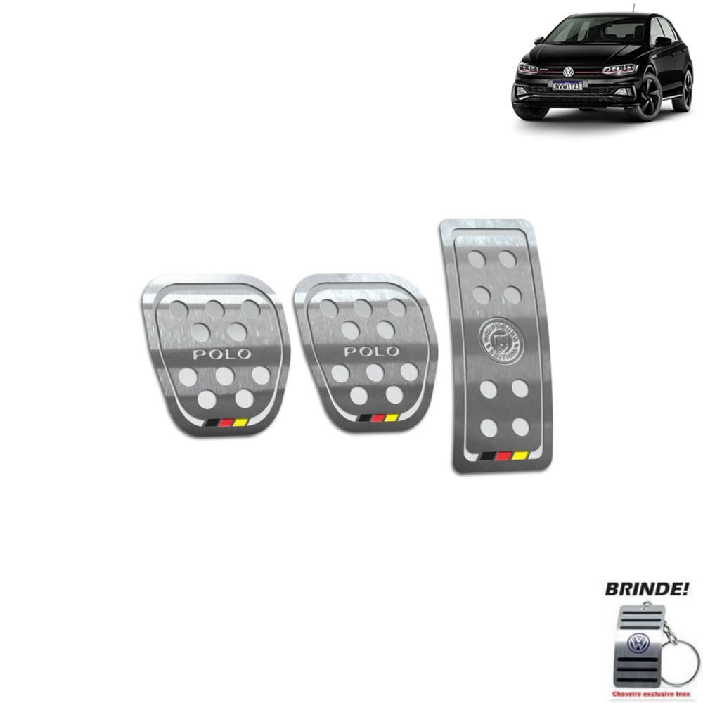 Pedaleira Manual Gravação Em Prata Polo Wolfsburg Ed