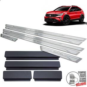 Soleira Volkswagen Nivus Comfortline Prata Alto Relevo