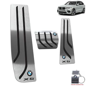 Pedaleira Automático + Descanso Bmw X5 2015 A 2021 Preto
