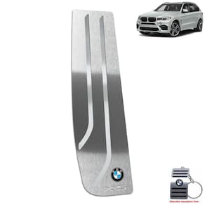 Descanso De Pé Em Aço Inox Bmw X5 2015 a 2021 Prata