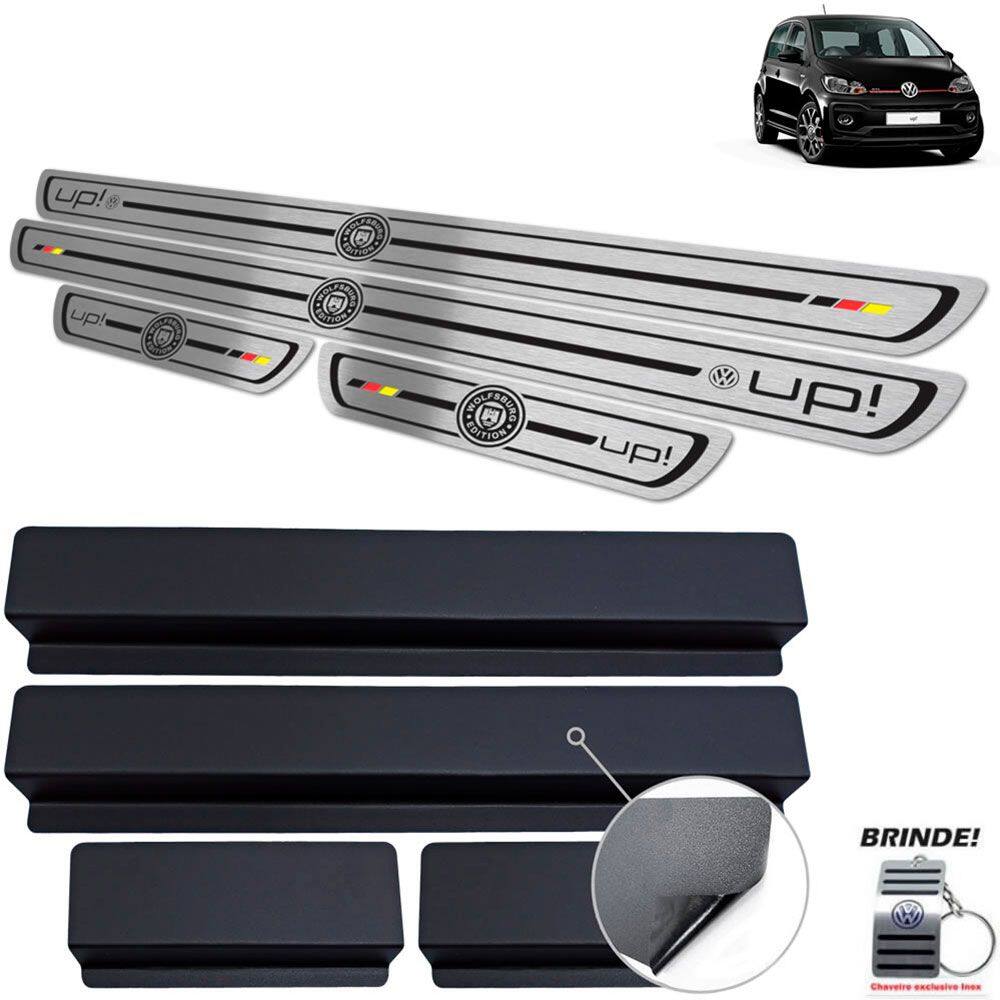 Soleiras Preto Baixo Relevo Volksawagen Up Wolfsburg Ed