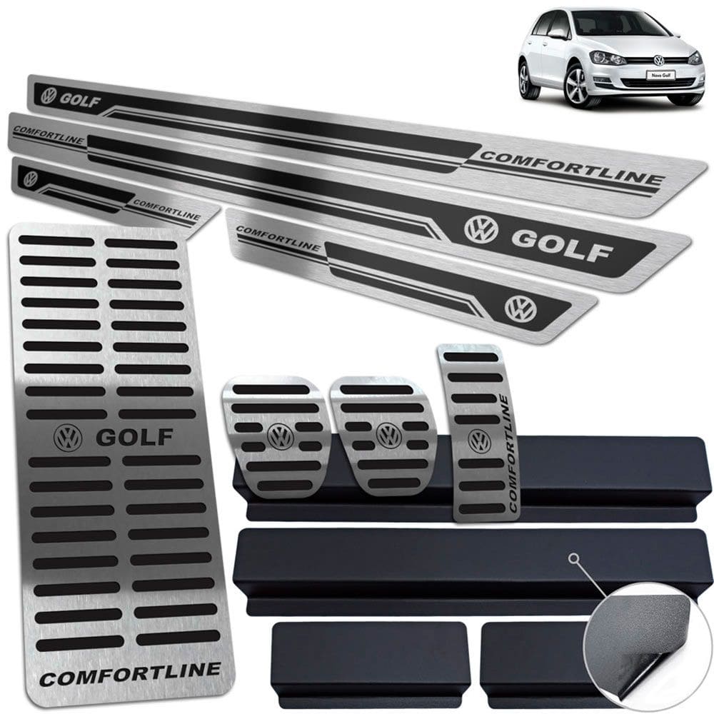 Descanso Pedaleira Manual Soleira Golf Comfortline Preto