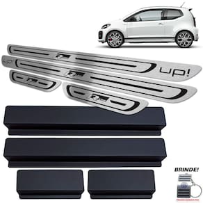 Soleiras Volkswagen Up R-line 4 Portas Preto Baixo Relevo