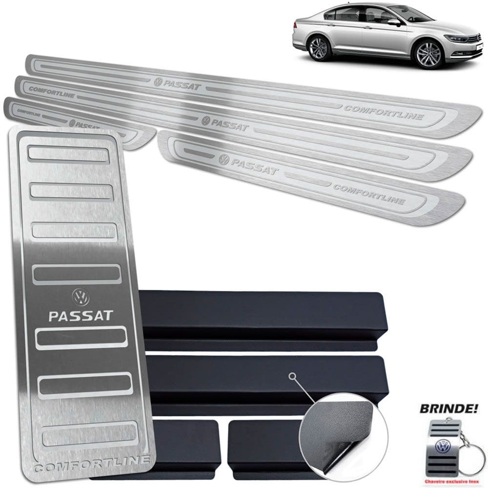 Descanso Soleira Prata Alto Relevo Passat Comfortline 17 19