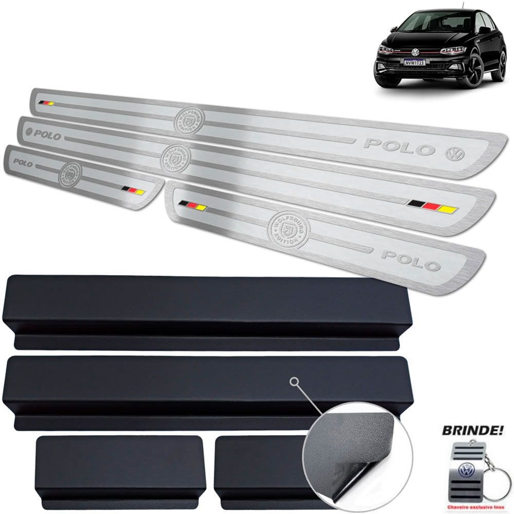 Soleiras Gravação Em Prata Alto Relevo Polo Wolfsburg Ed