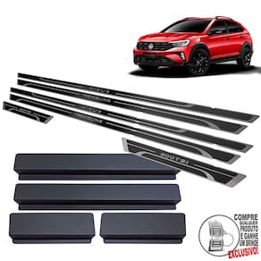 Soleira Volkswagen Nivus Trendline Preto Alto Relevo