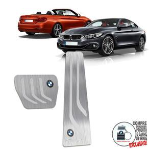 Pedaleira Automático Em Inox Bmw 430i 2013 A 2020 Prata
