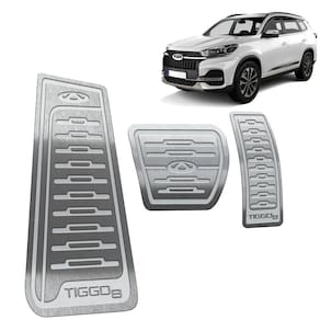 Descanso De Pé + Pedaleira Chery Tiggo 8 2021 2022 Prata